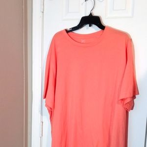 GEORGE MENS 2XL/50/52 SHORT SLEEVE TEE IN SALMON